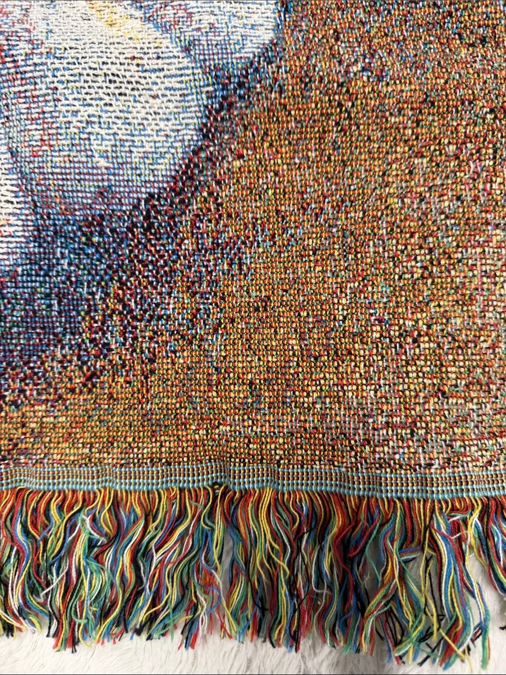 Angel of Love, Lena Liu Woven Made in USA Cotton Tapestry Blanket NEW With Tag